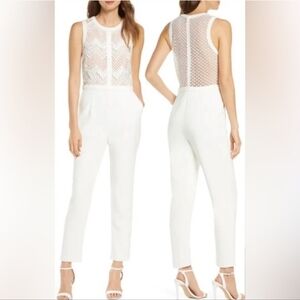 Adelyn Rae ✨️ Elegant White Sleeveless Jumpsuit